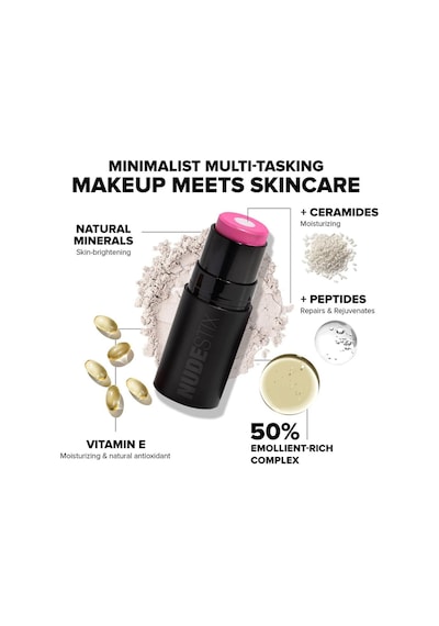Nudestix Yanak + Göz + Dudak Renklendirici Işıltılı Stick Pink Ice 6gr Pink Ice