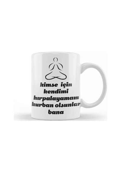 Komik Söz Kurban Olsunlar Bana Kupa Bardak Porselen Karışık