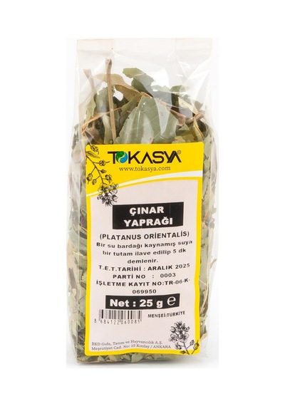 Tokasya Çınar Yaprağı 5 x 25 G