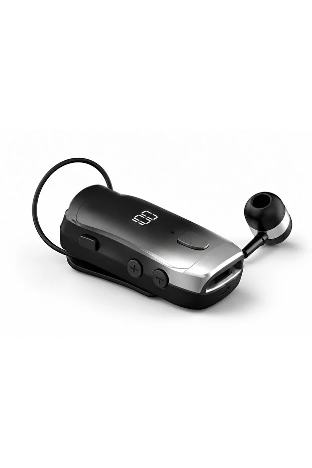 Xk-bm03 Bluetooth Makaralı Yaka Kulaklığı V5.3 Dijital Batarya Göstergeli, Gürültü Azaltmalı, Hd Ses Kaliteli, Uzun