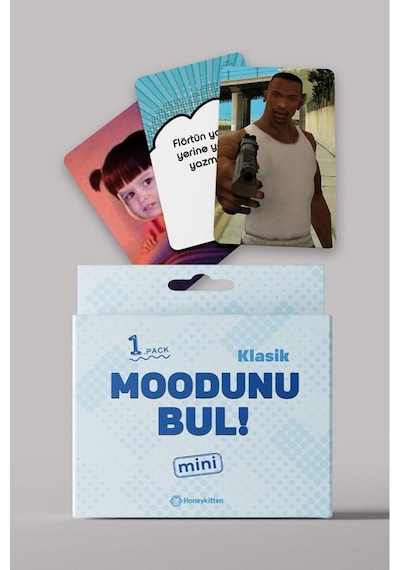 Moodunu Bul Mini Klasik Kart Oyunu 1.paket 45 Kart