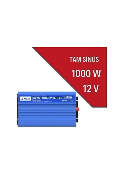 Lexron 12 Volt 1000 Watt 1 Kw Tam Sınus İnverter - Invertor