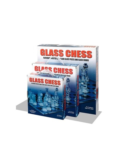 Chess Cam Satranç Takımı Kullanışlı Dekoratif Şık Hediyelik 30x30 Cm