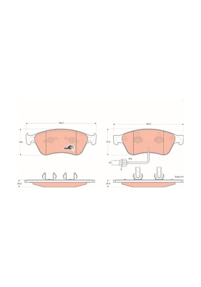 Audi A6 C6 On Fren Balatasi 3.0 Tdi 2005-2011 Trw Gdb1553