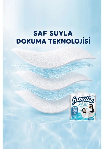 Familia Saf Su Dokunuşu Kağıt Havlu 12 Rulo X 2 Adet