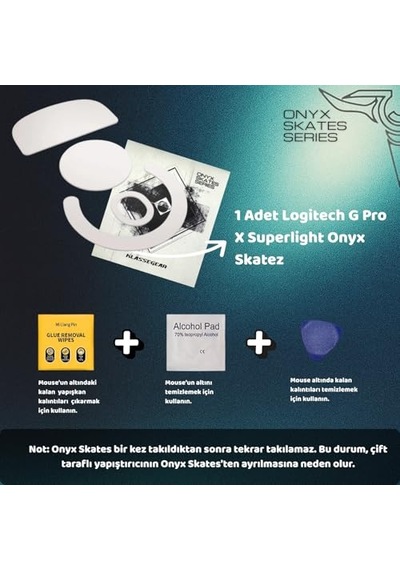 Klasse Onyx Mouse Skate Logitech G Pro X Superlight İle  Skatez