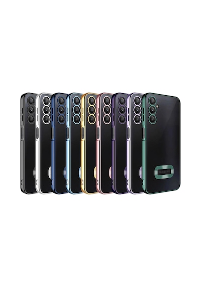 Galaxy Uyumlu A24 Kılıf Kamera Lens Korumalı Logo Gösteren İnce Hafif Pazarplus Sierra Mavi