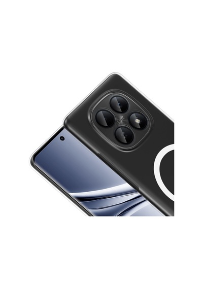 Vendas Xiaomi Redmi Note 15 4g Kamera Korumalı M-safe Şarj Özellikli Şeffaf Zore London Sert Pc Kapak Şeffaf