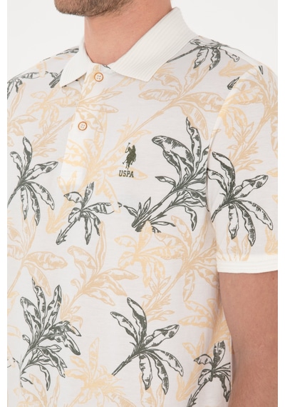 U.S. Polo Assn. Erkek Regular Fit Polo Yaka Beyaz Tişört 50300401-VR013