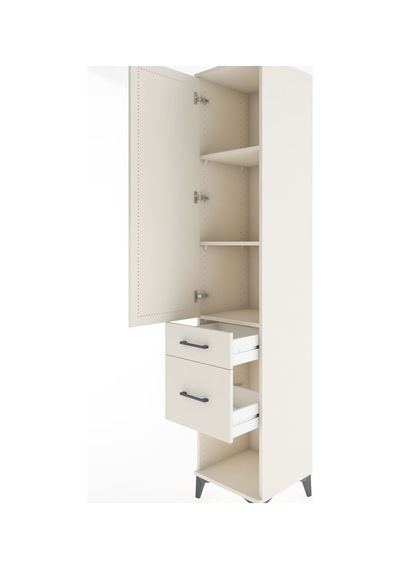 Hyperion Dolap 3 Raflı 2 Çekmeceli Tek Kapaklı 44x44x221 Aytaşı-aytaşı Aytası