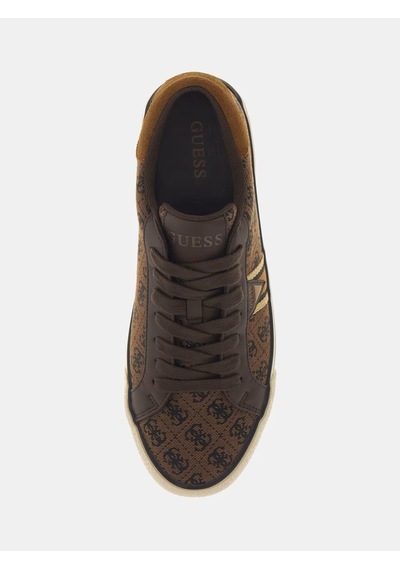 Guess Davor Logo Erkek Sneaker Ayakkabı Fmpdavfal12 Kahverengi
