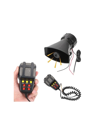 Space Power Siren 100w Pro: 7 Sesli Acil Durum İkaz Ve Uyarı Sistemi Motorsiklet-araba-kamyon