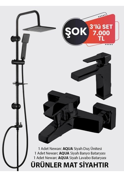 Newarc Aqua 3 Lü Set Diğer