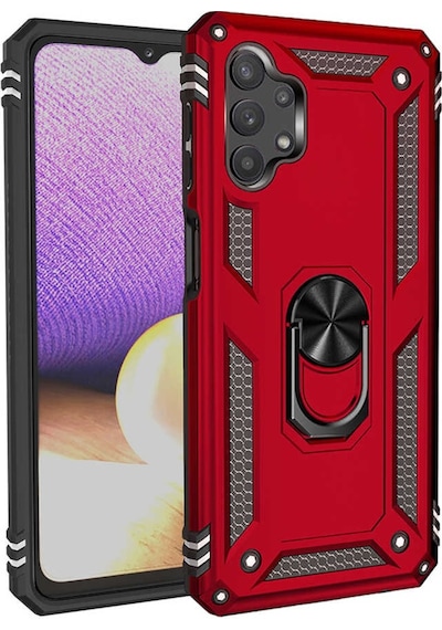 Galaxy A13 4G Kılıf Zore Vega Yüzüklü Standlı Zırh Kılıf