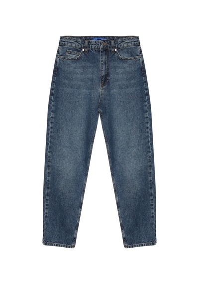 Quzu Mom Jean Pantolon Mavi Mavi