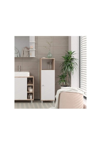 Tek Kapaklı 3 Raflı Banyo Dolabı Havlu Dolabı Sabunluk Kiler Dolabı Erzak Dolabı Çamaşır Dolabı Meşe Çok Renkli Tek Kapaklı 3 Raflı Banyo Dolabı Havlu Dolabı Sabunluk Kiler Dolabı Erzak Dolabı Çamaşır Dolabı Meşe Çok Renkli