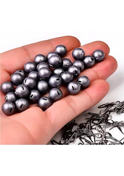 Hokkaido Mafsallı Kurşun,10'ar Tane 3 Gr/5 Gr/7 Gr/10 Gr/12 Gr/14 Gr/18 Gr/21 Gr,toplam 80 Adet,sert,plastik Kutuda
