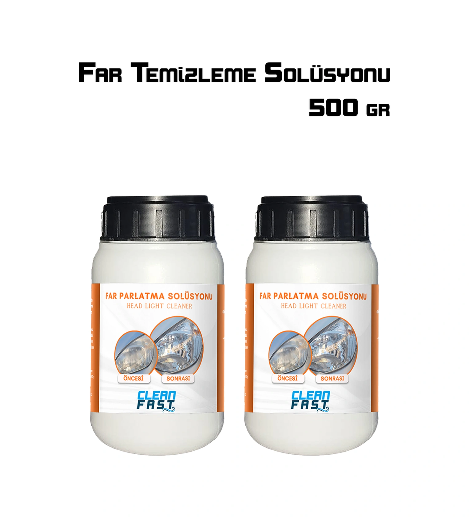 Yeni Nesil Premium Buharlı Far Temizleme Sıvısı Ve Parlatma Solüsyonu Kloroform Uyumlu 500 Gr