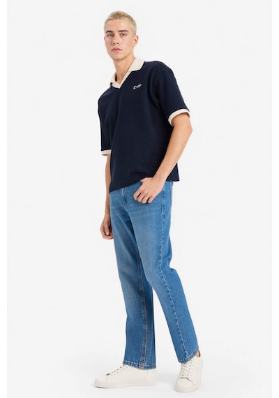 Defacto Dokulu Boxy Fit Polo Tişört F8352ax26spnv64 Lacivert-nv64
