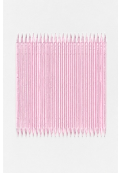 Reçine Manikür Çubuğu 7cm 100'lü Set Kütikül İtme Çubuğu Pembe