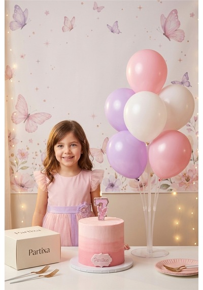 Işıltılı Pembe Taşlı Kelebekli Rakam Pasta Mumu & Balon Stand Seti - Prenses Konsept Doğum Günü Süsleme Tüm Yaşlar 45662526 Işıltılı Pembe Taşlı Kelebekli Rakam Pasta Mumu & Balon Stand Seti - Prenses Konsept Doğum Günü Süsleme Tüm Yaşlar 45662526