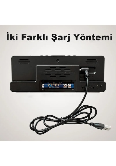 Monozone Masa Saati Derece Alarm Takvim Pil Dahil Değildir +şarj