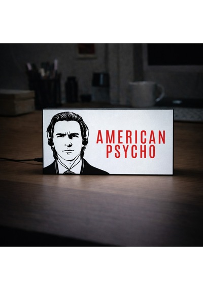 Masa Lambası - American Psycho Adaptörlü Dekoratif & Hediyelik Lamba Çok Renkli