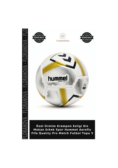 Floranova Özel Üretim Krampon Esligi Dis Mekan Erkek Spor Hummel Aerofly Fifa Qualıty Pro Match Futbol Topu 5 Çok Renkli