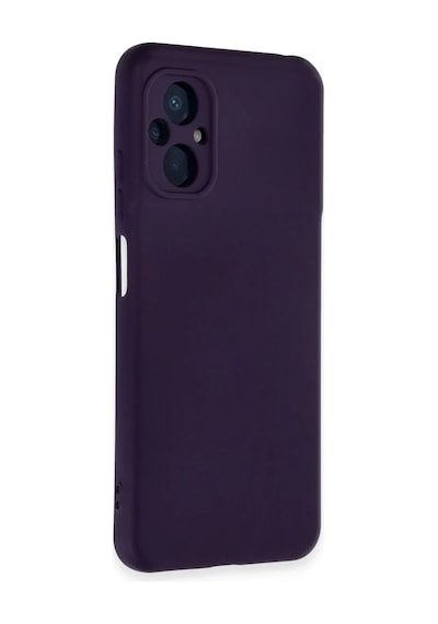 Xiaomi Poco M5 Uyumlu Kılıf Nano İçi Kadife Silikon - Mor