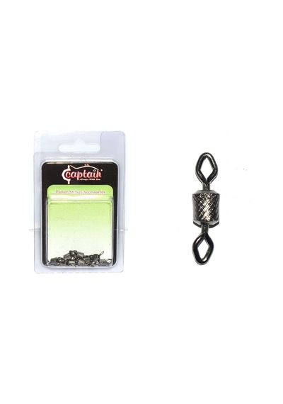 Captain 5005 Elmas Gözlü Fırdöndü 10lu Paket Black Nikel Standart - 3