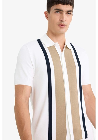 Defacto Standart Fit Polo Yaka Triko Kısa Kollu Tişört E3450ax25smer100 Ekru Defacto Standart Fit Polo Yaka Triko Kısa Kollu Tişört E3450ax25smer100 Ekru