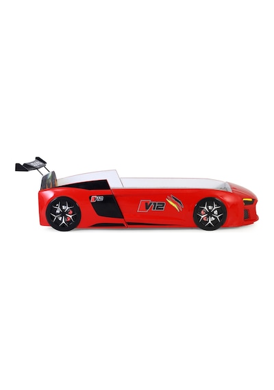Kırmızı Arabalı Yatak V12 Audi Işıklı Full Plastik Kırmızı Arabalı Yatak V12 Audi Işıklı Full Plastik