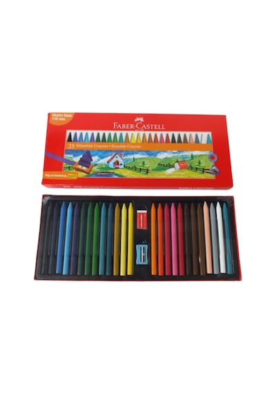 Mum Pastel Boya Erasable Crayons Karton Kutu Silinebilir Üçgen 11