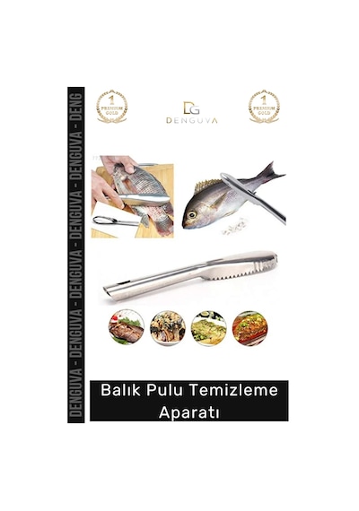 Balıktemizleyici Balık Temizliği Zahmetsiz Hijyenik Paslanmaz Ergonomik Pratik Balık Pulu Kazıyıcı Çok Renkli