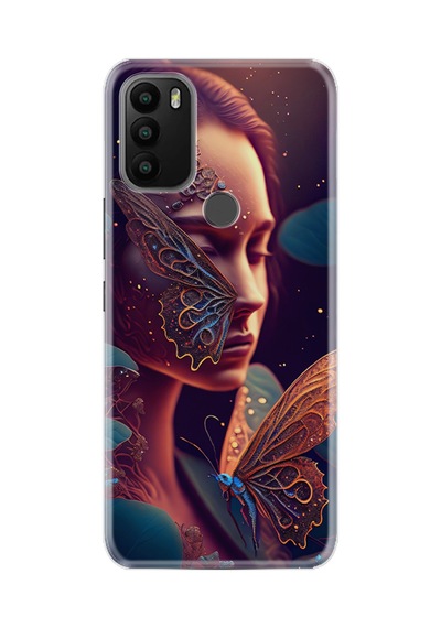 General Mobile Gm 21 Plus Kılıf Boutique Baskılı Resimli Kelebek Kadın Pcode -075