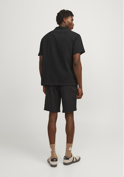 Jack & Jones Erkek Rahat Kesim Jogger Sort - Jaiden 12255861 Black Vizon