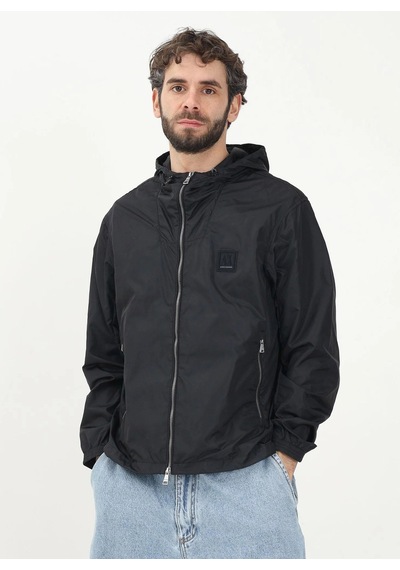 Armani Exchange Siyah Erkek Kapüşon Regular Fit Ceket Xm000342 Af12285 Uc001 Ceket