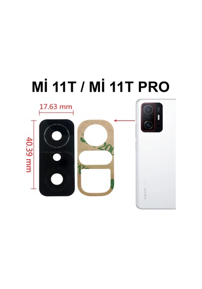 Xiaomi Uyumlu Mi 11t/ Mi11t Pro Arka Kamera Camı Kamera Camı Lensi Yapış