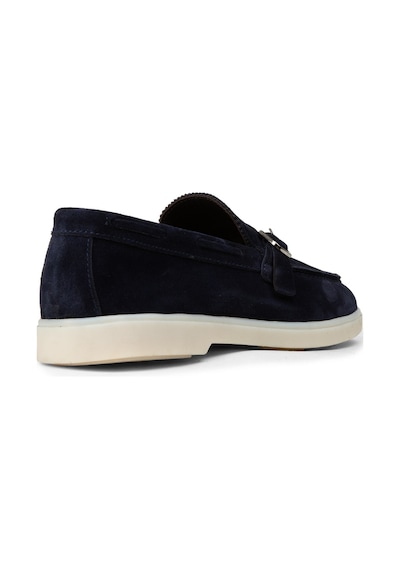 Deery Erkek Hakiki Süet Lacivert Tokalı Loafer - 02031mlcvc01