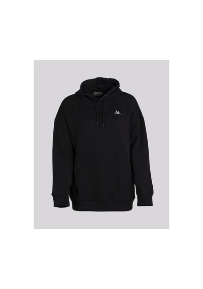 Kappa Logo Tallyn Kadın Siyah Regular Fit Eşofman Üst