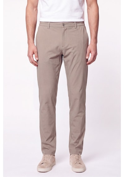 Comfort Fit Esnek Pamuklu Yan Cep Bej Jogger Pantıolon P 1220