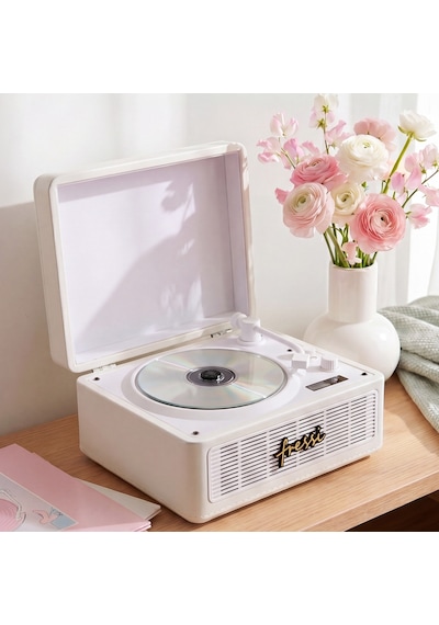 Fressi Fr-cd183 Riona Dahili Hoparlörlü Bluetoothlu Krem Cd Çalar