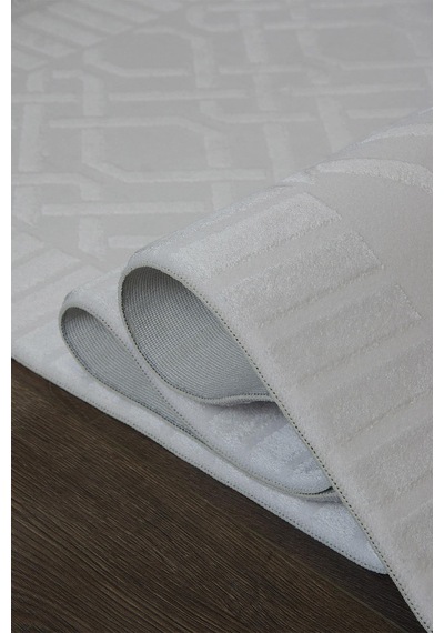 Kashe Halı Bella 4496 Krem Salon Halısı Oturma Odası Halısı Koridor Halısı Mutfak Halısı Modern Makine Halısı Ekru - Krem