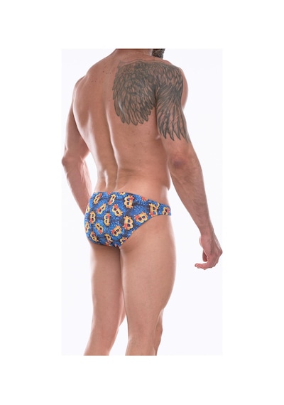Don Moris Erkek Desenli Slip Çamaşır (Dm072257) Gri Melanj