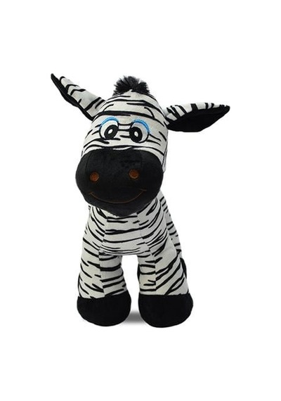 Oyuncak Peluş Zebra 30 Cm - Uyku Ve Oyun Arkadaşı Peluş Oyuncak Siyah - Beyaz