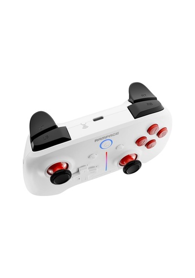 Hydra Beyaz Bt + 2.4 Ghz Pc Gamepad Rgb Joypad Diğer