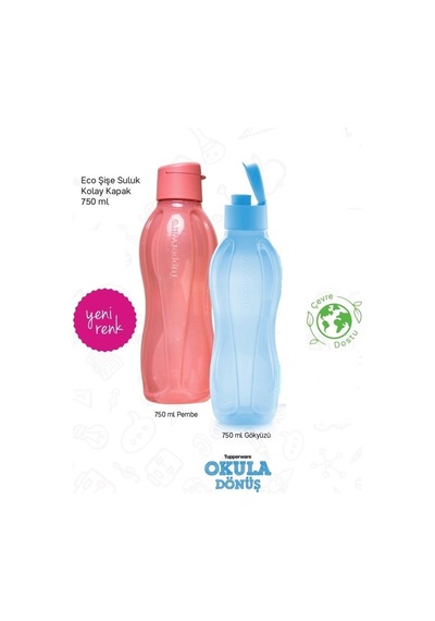 Eko Şişe Suluk 750 Ml 2 Li Pembe-mavi