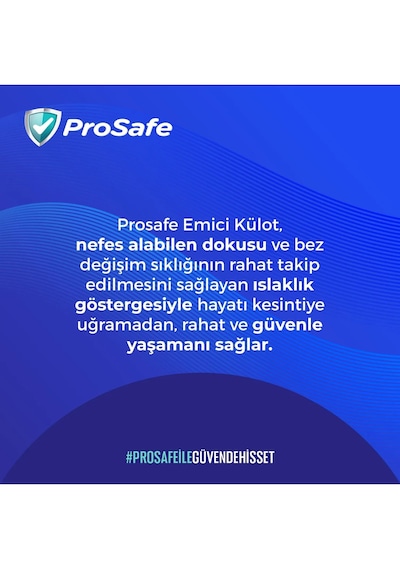 Prosafe Yetişkin Emici Külot 80 - 120 Cm M Medium 28 Li