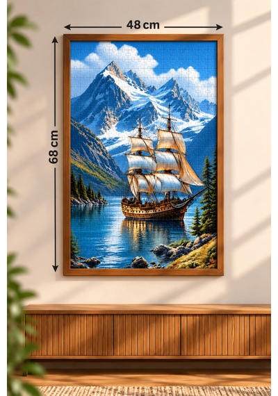 1000 Parça Manzara Ve Gemi Puzzle 48 X 68 Cm Yüksek Baskı Kaliteli Eğlenceli Ve Eğitici Puzzle