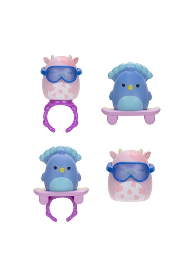 Squish-a-longs 14 Figür + Yüzük Set Seri 2 Al0066